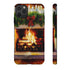 Candles on the Hearth Decorated for Christmas - Impact Resistant Phone Case iPhone 11 Pro Max Matte